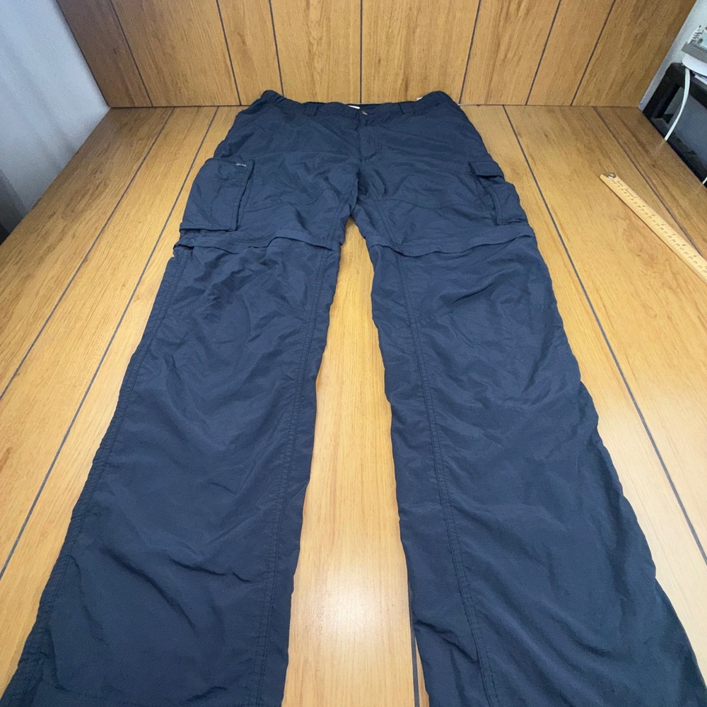 Columbia Silver Ridge Convertible Cargo Pants Mens 36x32 Navy Blue XM0102 Hiking